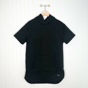 SWITCH Quilted Hooded Xl Short Sleeve Shirt Top Me